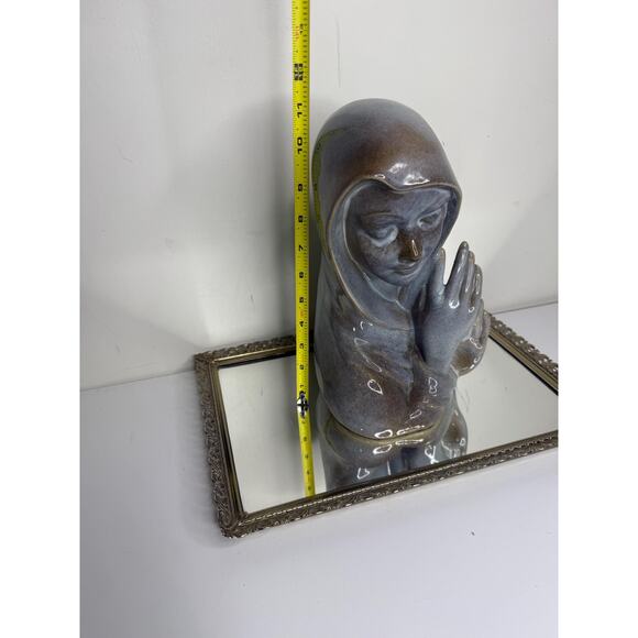 Large Vintage Ceramic Praying Virgin Mary madonna bust sculpture statue - Picture 7 of 10